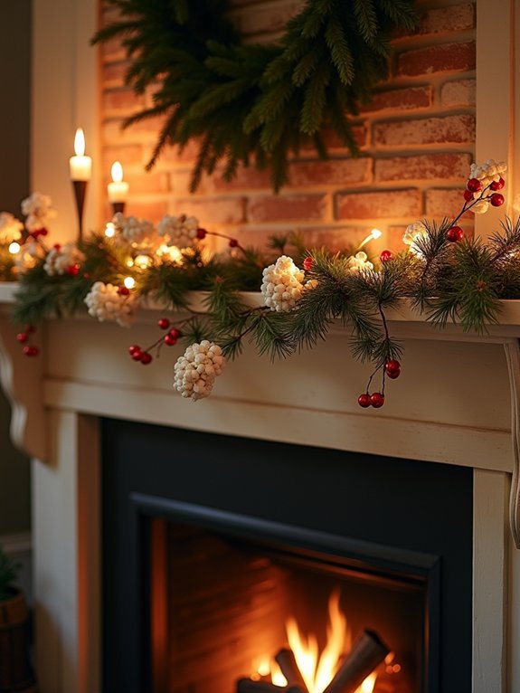popcorn cranberry garland crafting