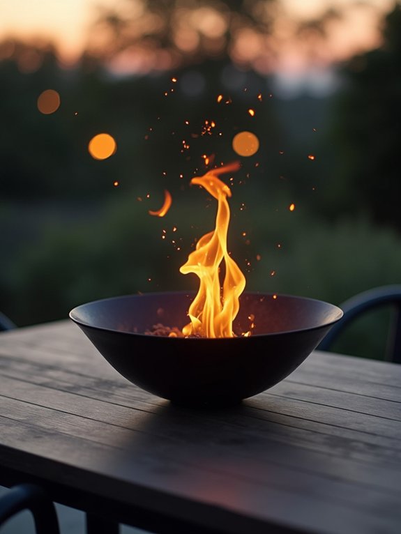 portable stylish fire feature