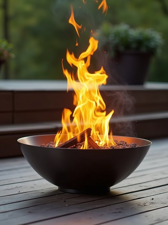 portable stylish outdoor fire bowl