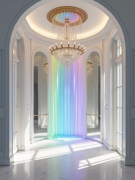 prismatic corner light installation