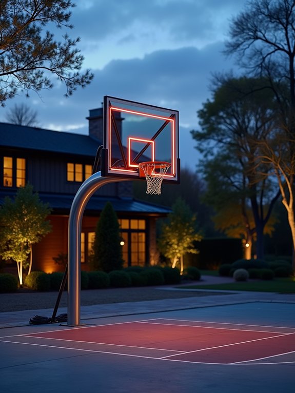 professional grade glass backboard installation