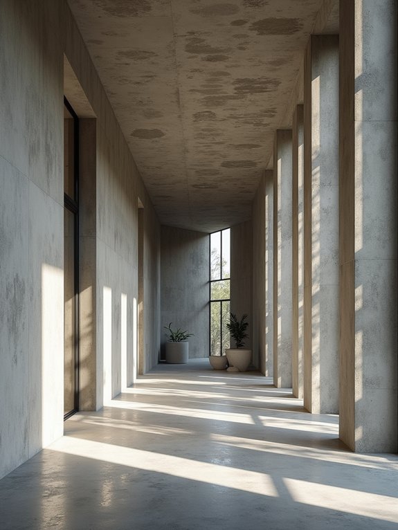 raw concrete ceiling beauty