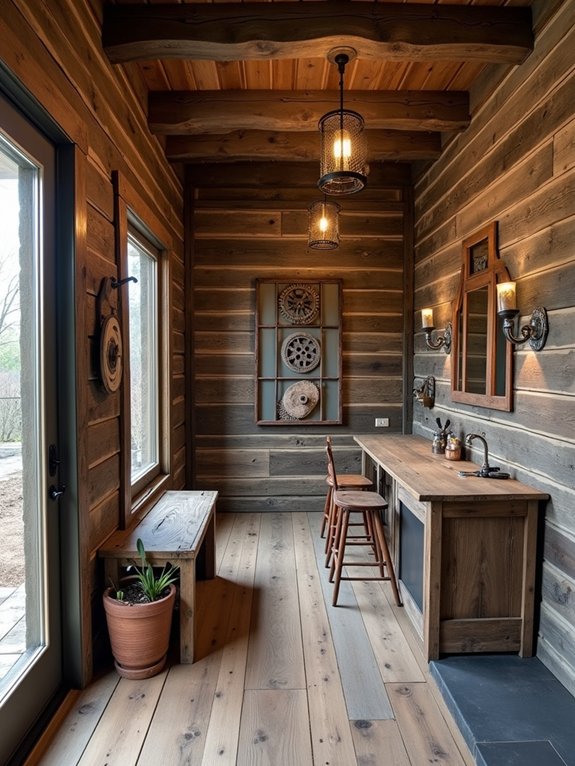 reclaimed materials enhance charm