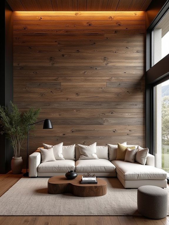 reclaimed wood wall treatments
