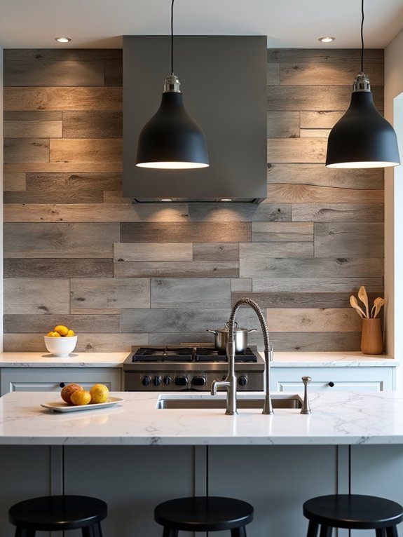 reclaimed wood wall warmth