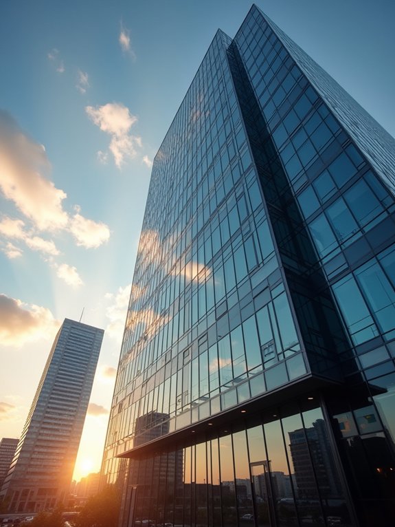 reflective facade design elements