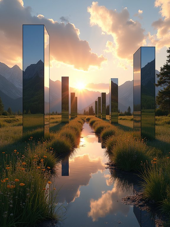 reflective valley inspired arrangements