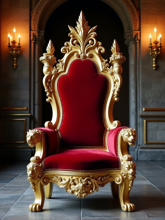 regal throne chair arrangements