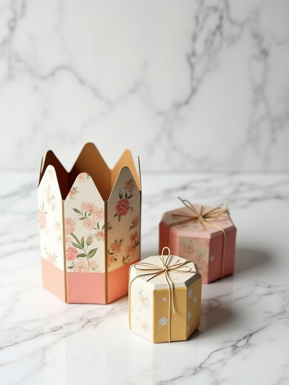 repurposed greeting card boxes