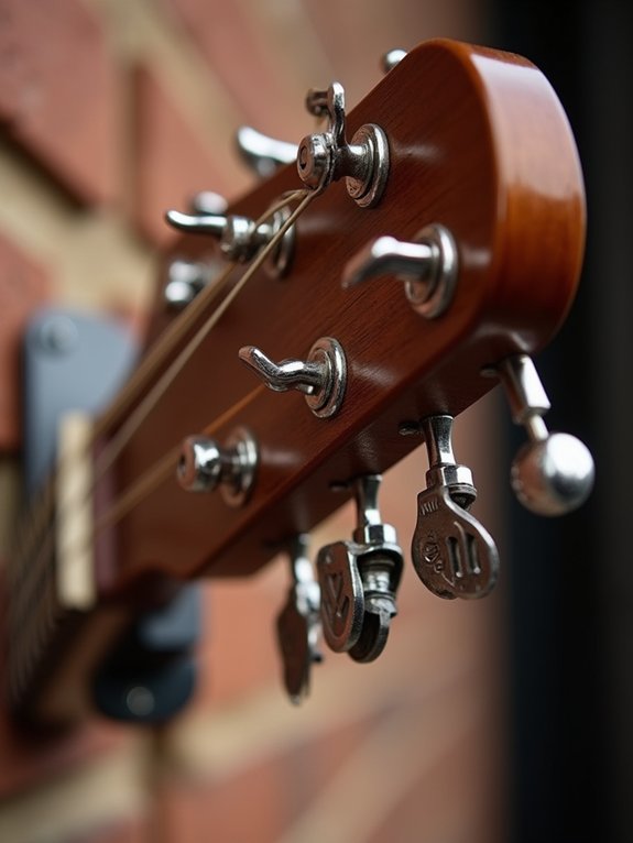 repurposed guitar key holder
