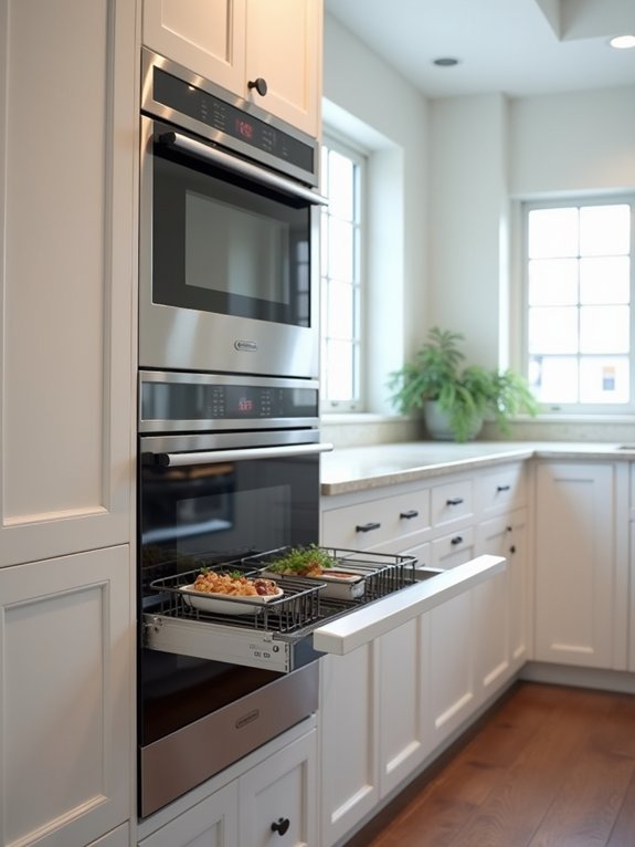 retractable kitchen appliance storage