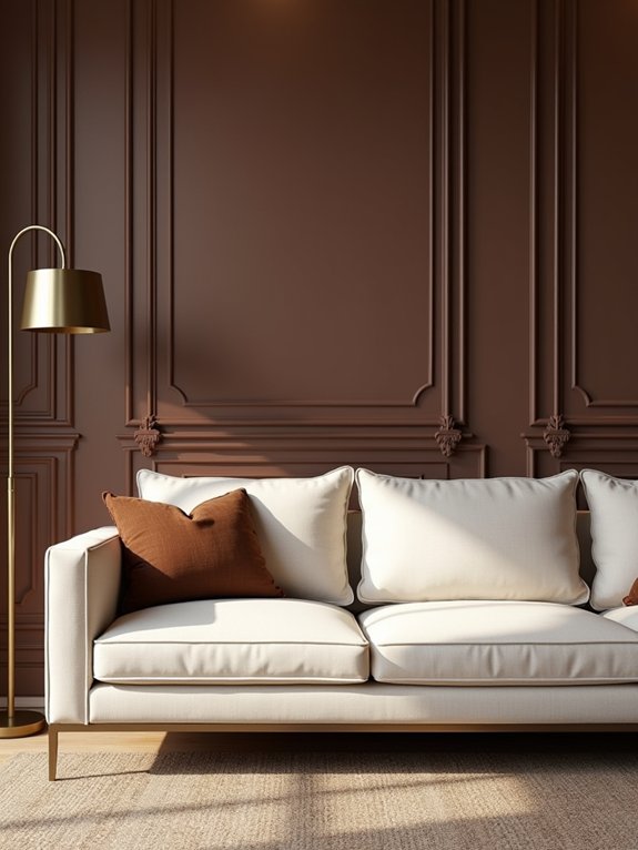 rich chocolate wall elegance