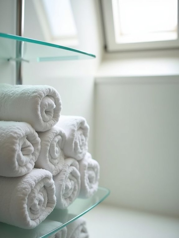 roll towels for space