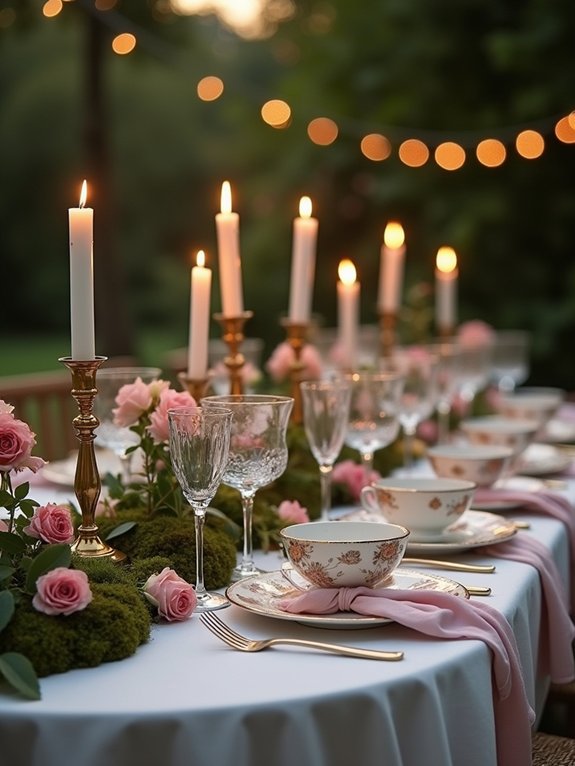 romantic garden party details