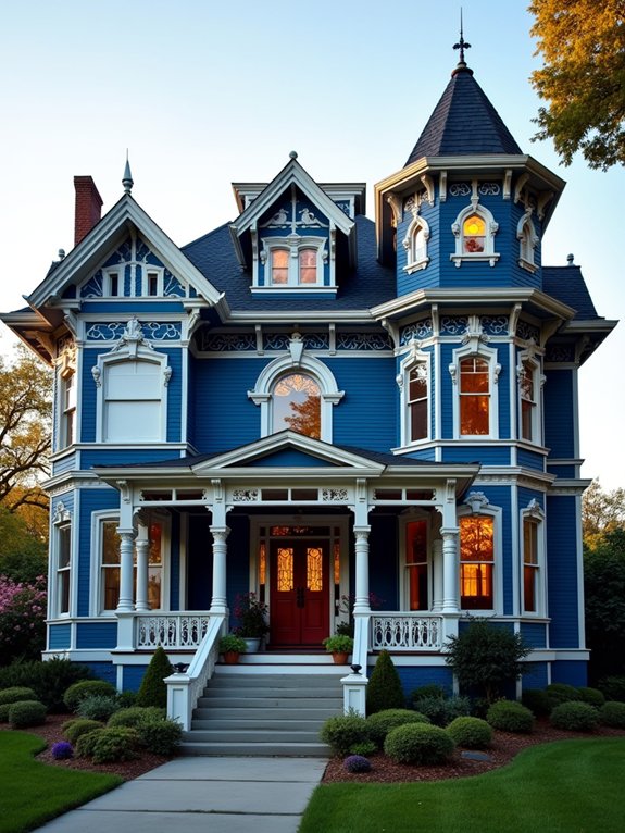 royal blue victorian elegance