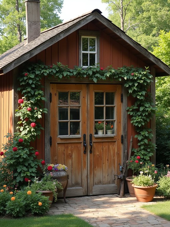 rustic barn style workshop design