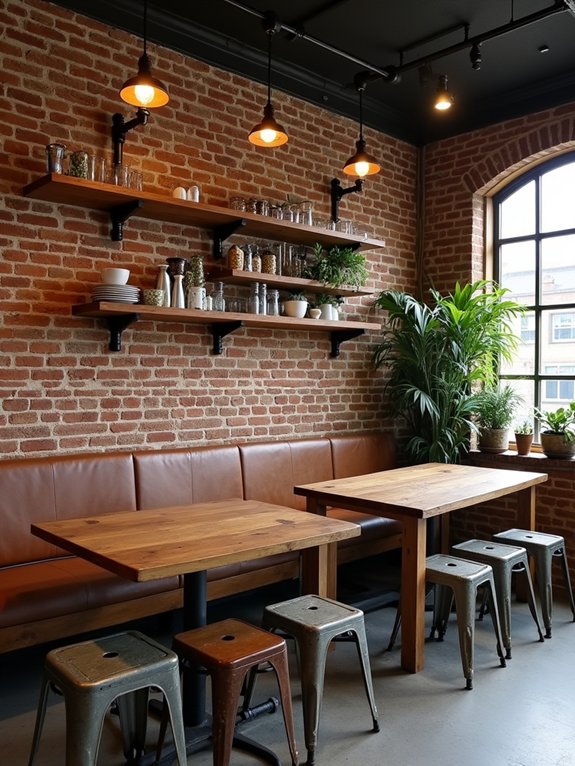 rustic charm coffee shop furnishings