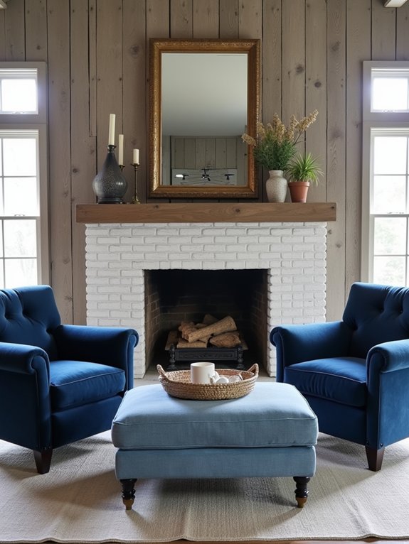 rustic charm with blues