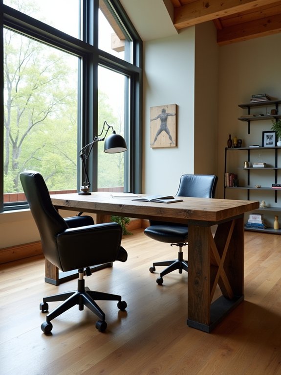 rustic eco friendly workspace charm