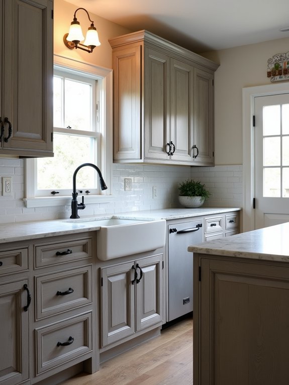 rustic farmhouse kitchen cabinets