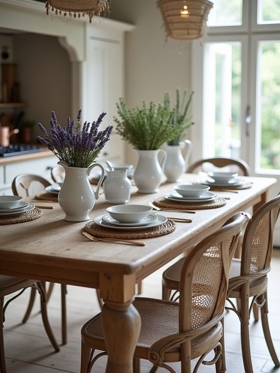 rustic farmhouse table style