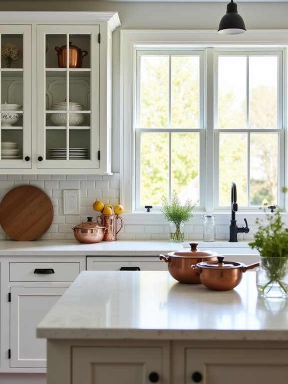 rustic glass cabinet elegance