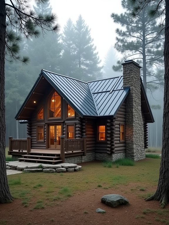 rustic grey cabin transformation