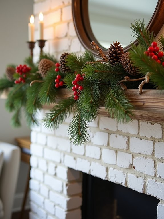 rustic holiday decor garland