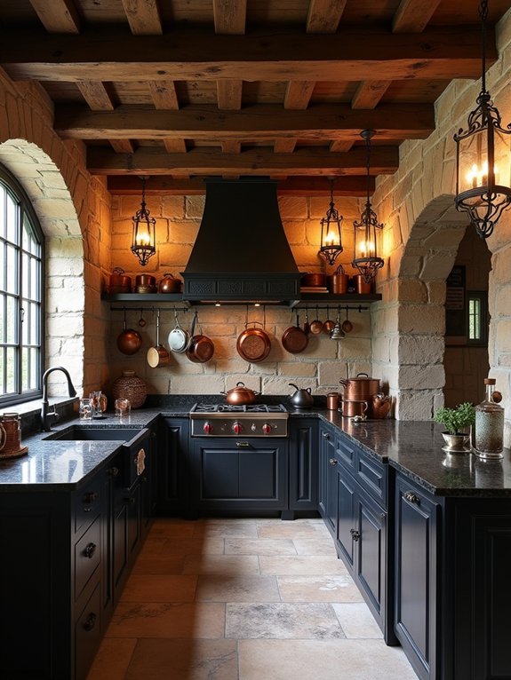 rustic medieval kitchen design
