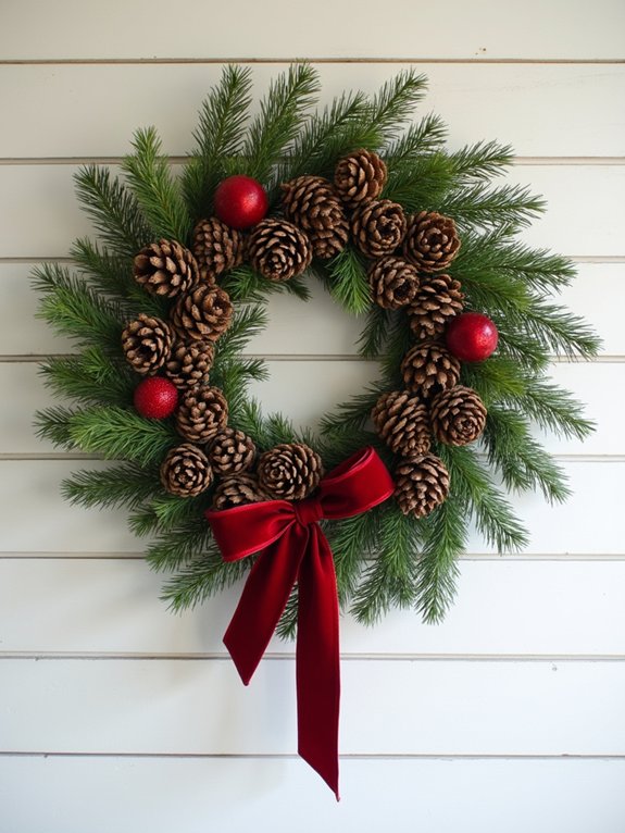 rustic pine cone decor