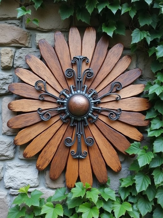 rustic sculptures for gardens