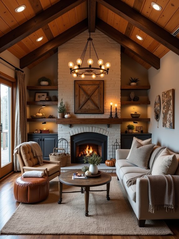 rustic wooden fall decor