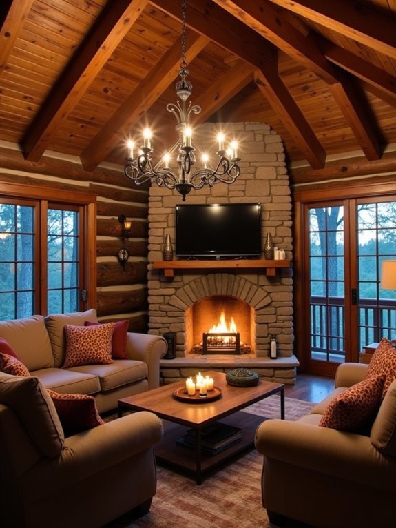 rustic woodland lighting ideas