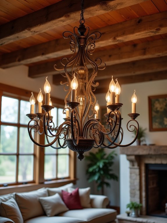 rustic wrought iron lighting