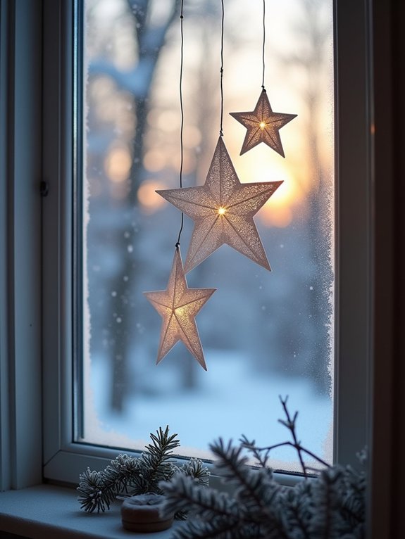 scandinavian charm window stars