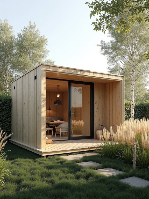 scandinavian inspired garden retreat