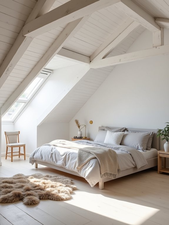 scandinavian minimalist attic retreat