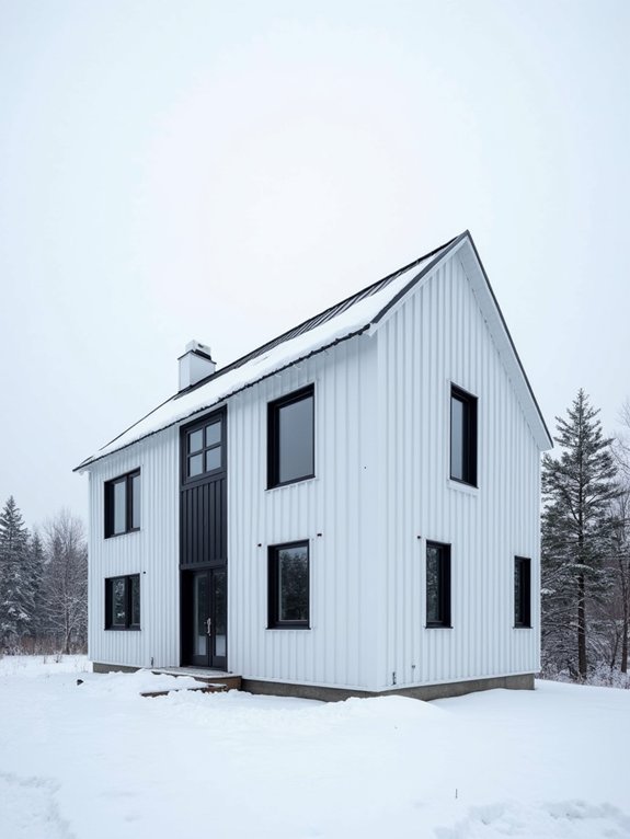 scandinavian minimalist barndominium design