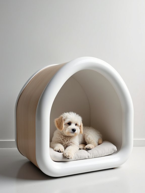 scandinavian minimalist pet retreat