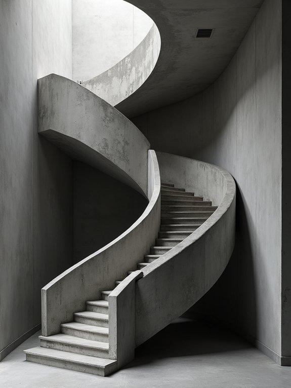 sculptural concrete pathways elevate experiences