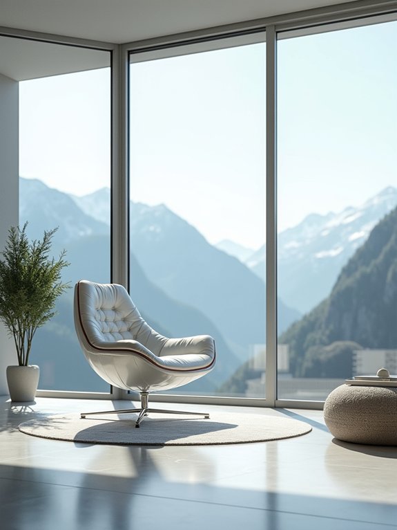 sculptural furniture enhances transparency