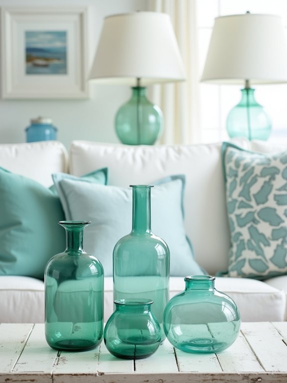 sea glass coastal decor accessories