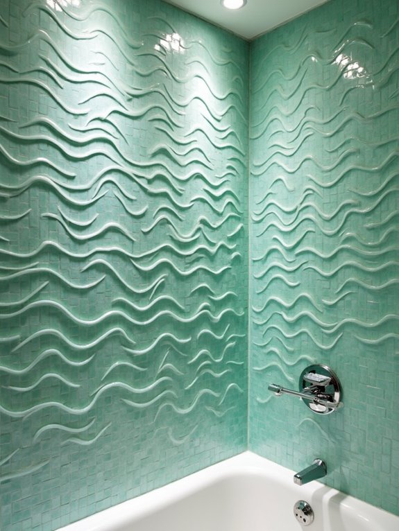 seafoam tiles create tranquility