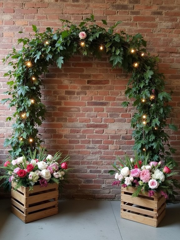 seasonal floral photo corner