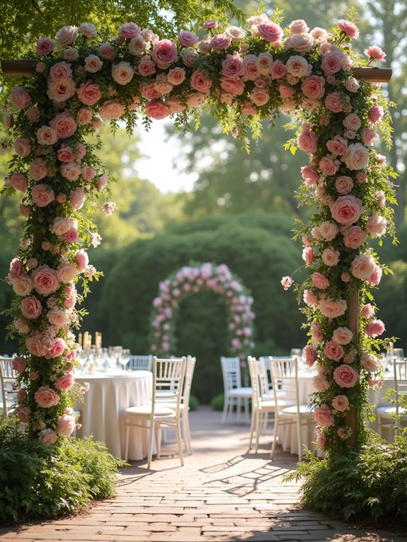 seasonal flower garlands creation