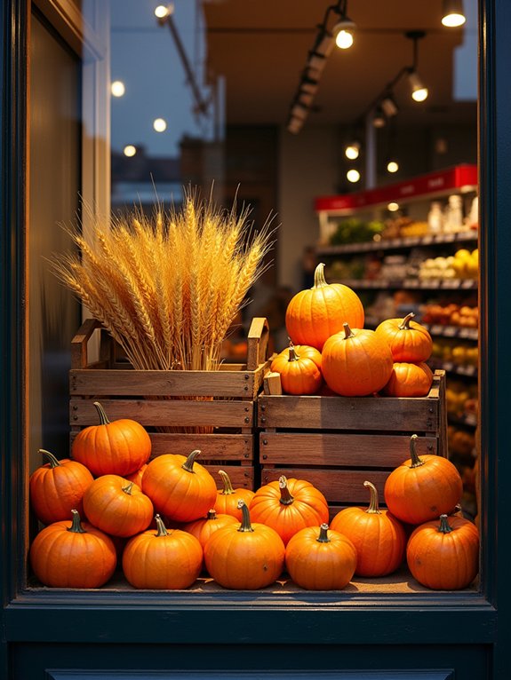 seasonal grocery store displays