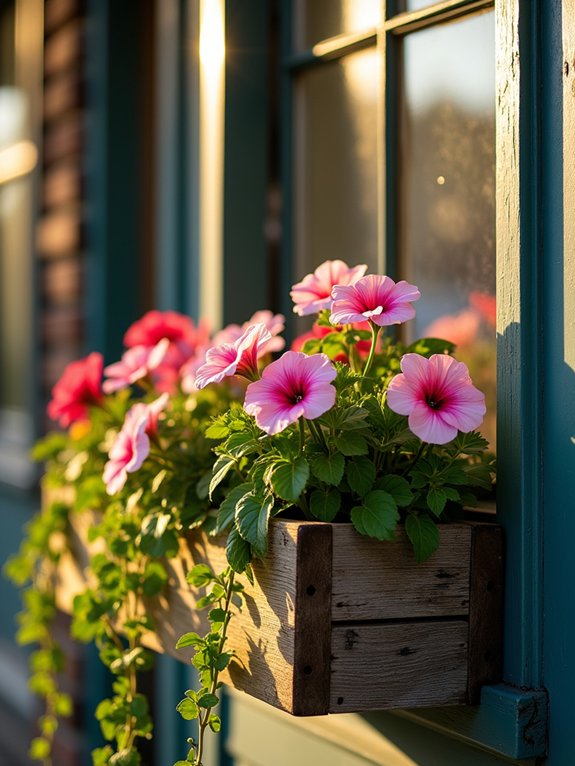 seasonal window box displays
