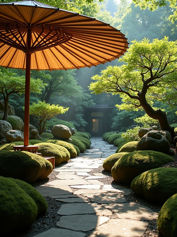 serene asian inspired outdoor canopy