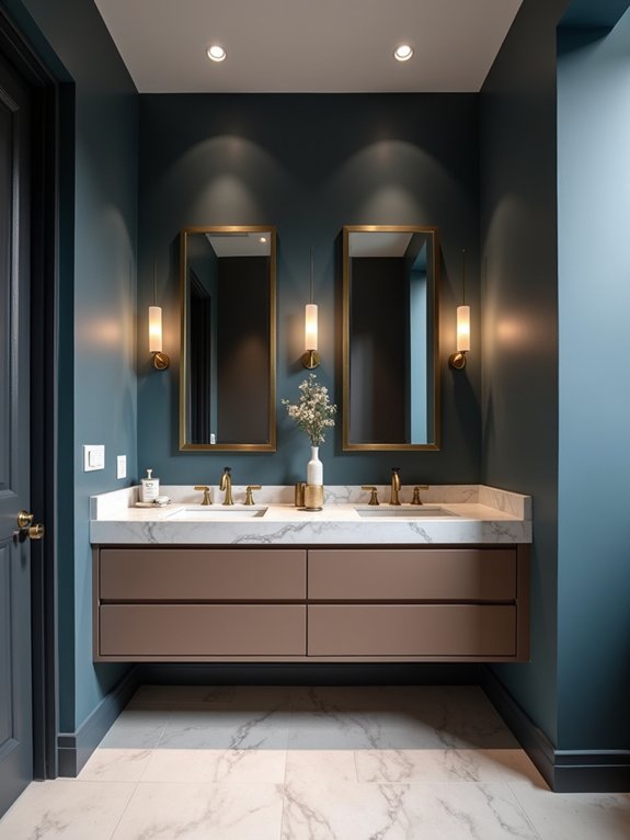 serene bathroom color palette