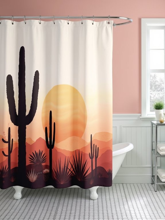 serene desert oasis curtains